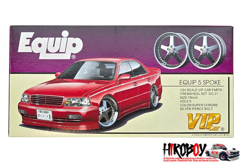 1:24 Equip 5 Spoke 19" Wheels, Decals and Tyres #21