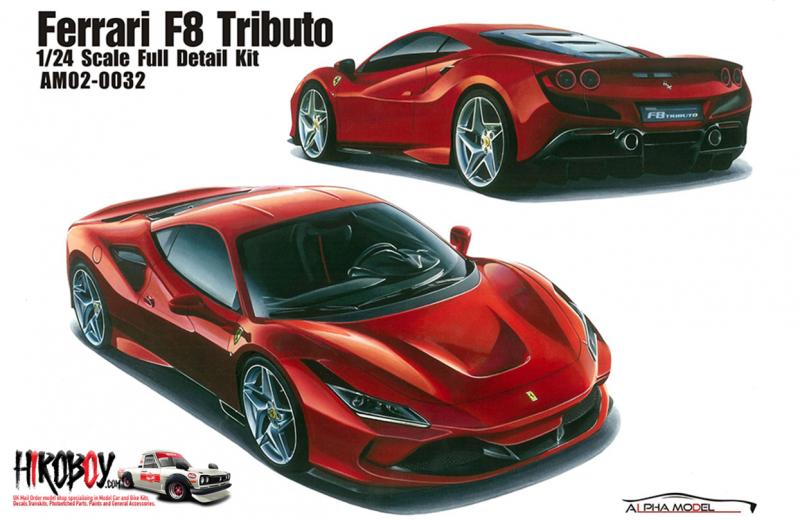 1:24 Ferrari F8 Tributo - Full Resin Model Kit