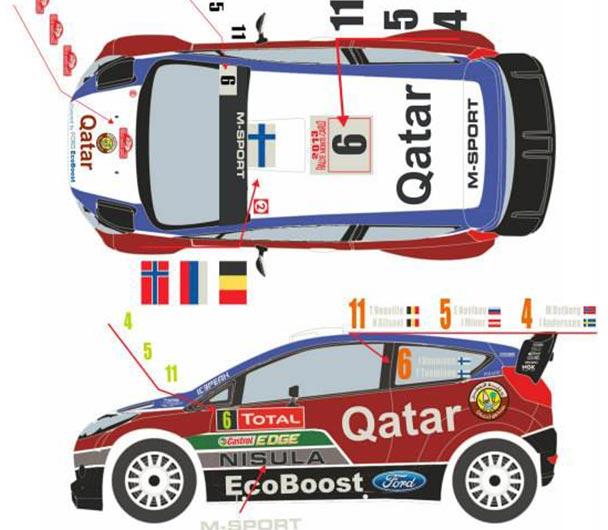 1:24 Ford Fiesta WRC Qatar Monte Carlo 2013 (Belkits)