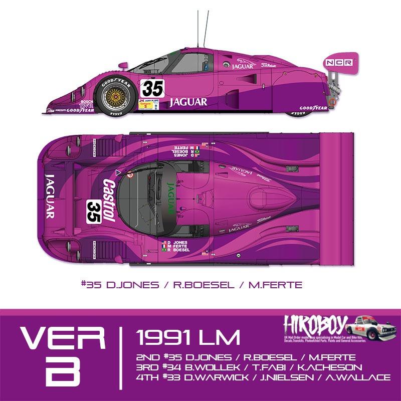 1:24 Jaguar XJR-12 Ver.B : 1991 LM