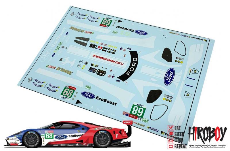 1:24 #68 Ford GT Le Mans Decals