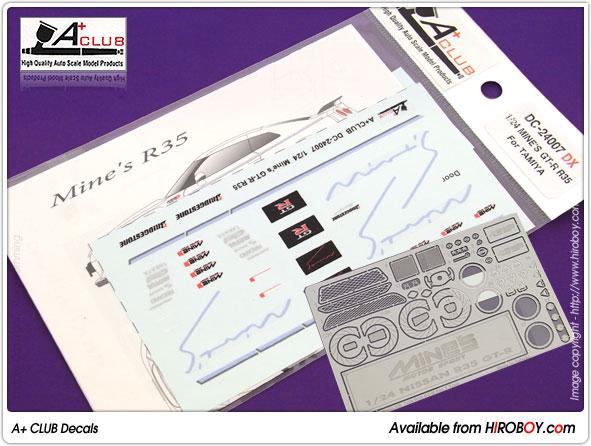 1:24 Mines Decals and Photoetched   Parts for Nissan GT-R R35 (Tamiya)