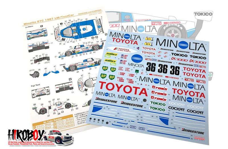 1:24 Minolta Toyota 87C 1987 LM / Test Car (Hasegawa) | SHK