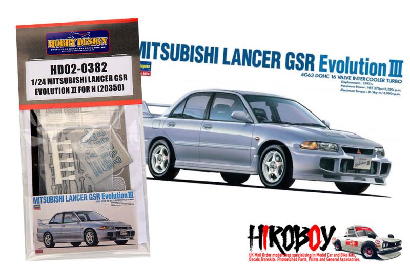 1:24 Mitsubishi Lancer GSR Evolution Ⅲ Detail up set for Hasegawa (23050)（PE+Resin)