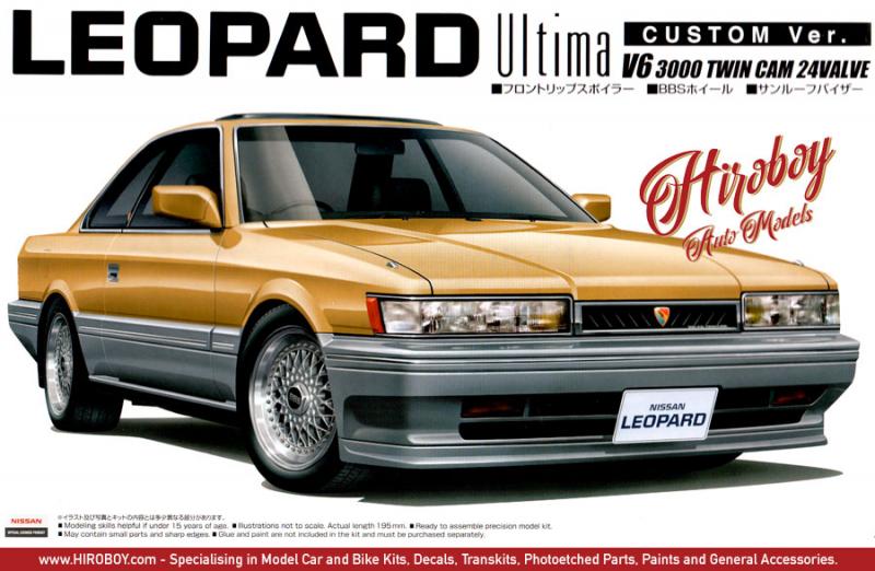 1:24 Nissan Leopard Ultima V6 3000 F31 Model Kit