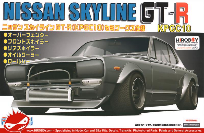 1:24 Nissan Skyline GT-R (KPGC10) Hakosuka Semi-Works  - Model Kit