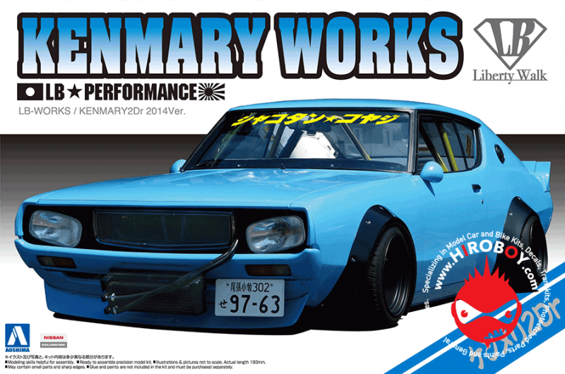 1:24 Nissan Skyline LB Works Kenmary Works 2Dr