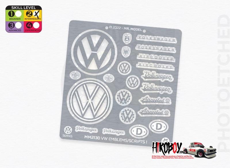 1:24 Photoetched Volkswagen Emblems/Scripts 1