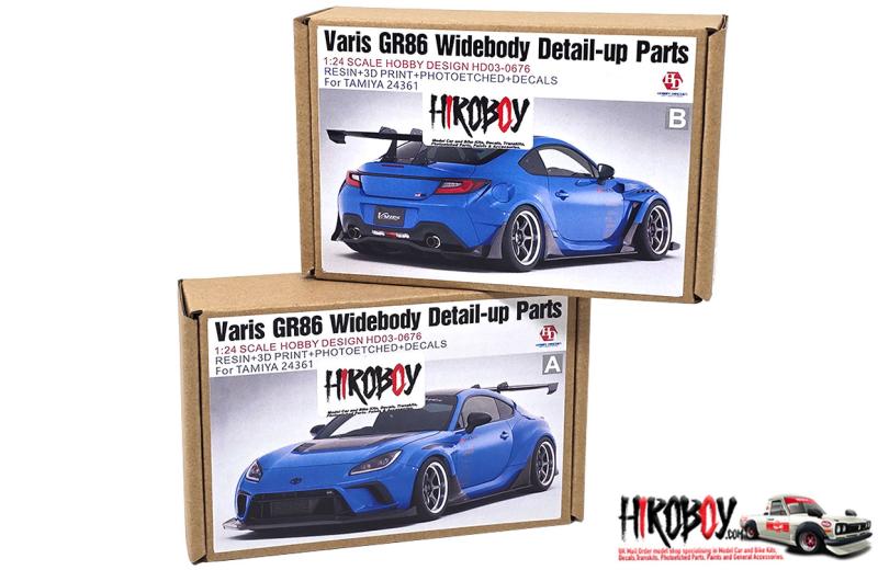 1:24 Varis GR86 Widebody - Detail up set for Tamiya 24361