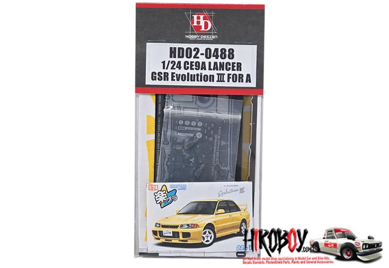 1:24 Mitsubishi Lancer GSR Evolution Ⅲ CE9A Detail Set For Aoshima