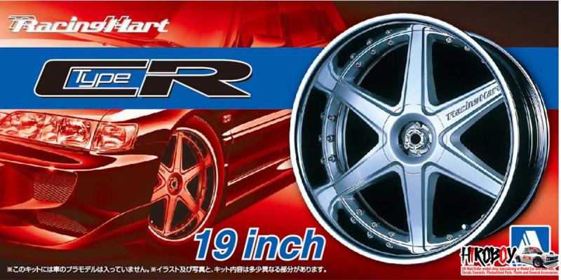 1:24 Racing Hart Type CR 19" Wheels and Tyres (Silver)