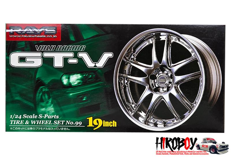 1:24 Rays Volk Racing GT-V 19" Wheels, Decals and Tyres #99