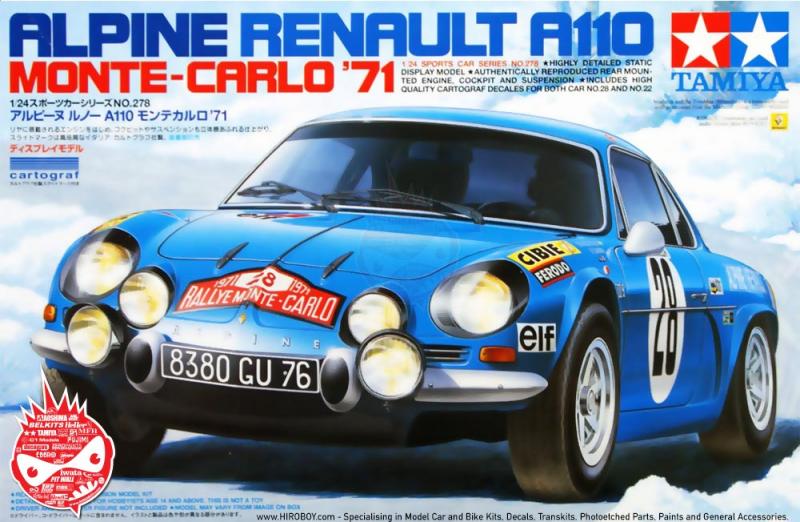 1:24 Renault Alpine A110 '71 - Monte Carlo  -  Limited Re-Issue at Hiroboy ONLY