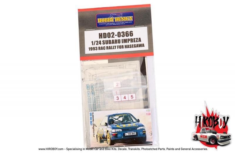 1:24 Subaru Impreza 1993 Rac Rally For Hasegawa（PE+Metal parts+Resin)