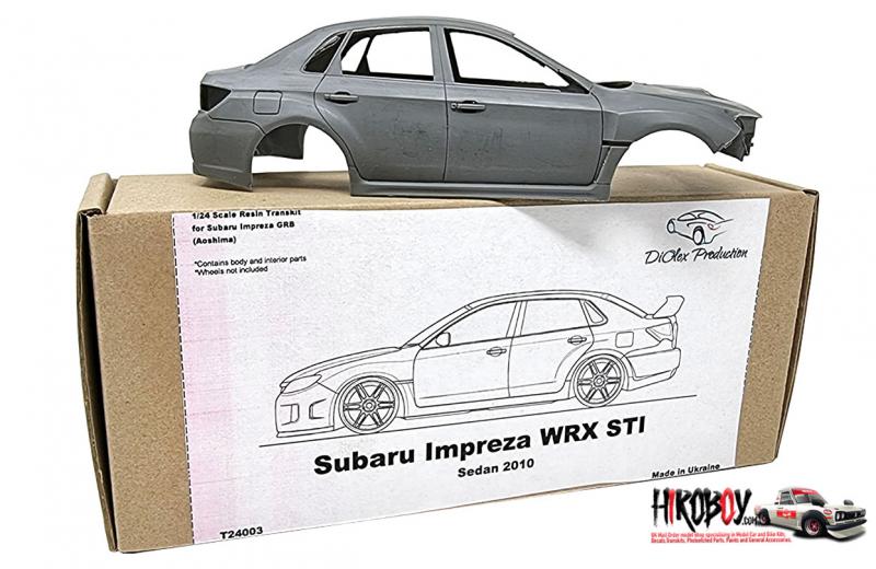 1:24 Subaru Impreza WRX-STI 2010 sedan transkit for Aoshima