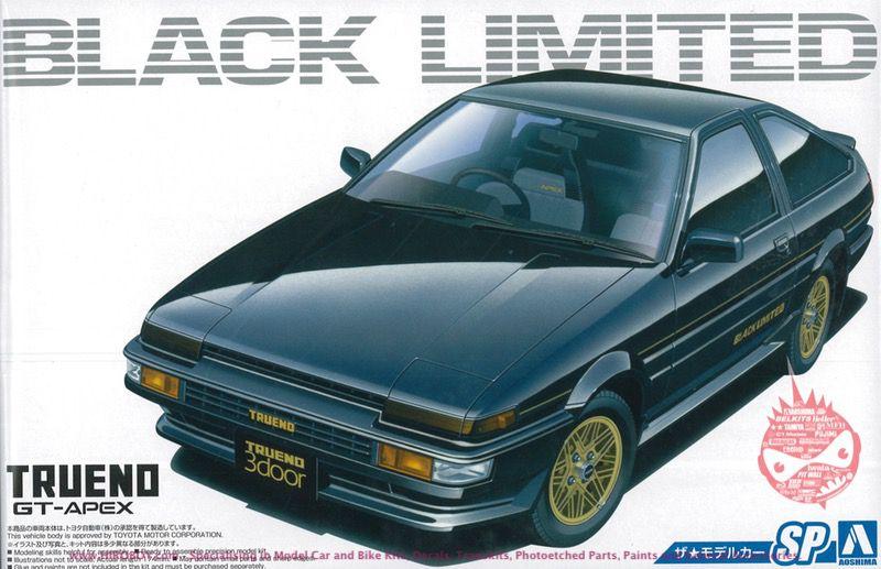 1:24 Toyota AE86 Trueno GT-Apex Black Limited