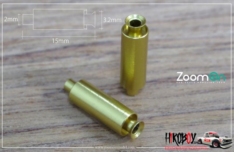 1:24 Universal Metal Exhaust (S size) (Copen,MX-5,AZ-1) - Gold