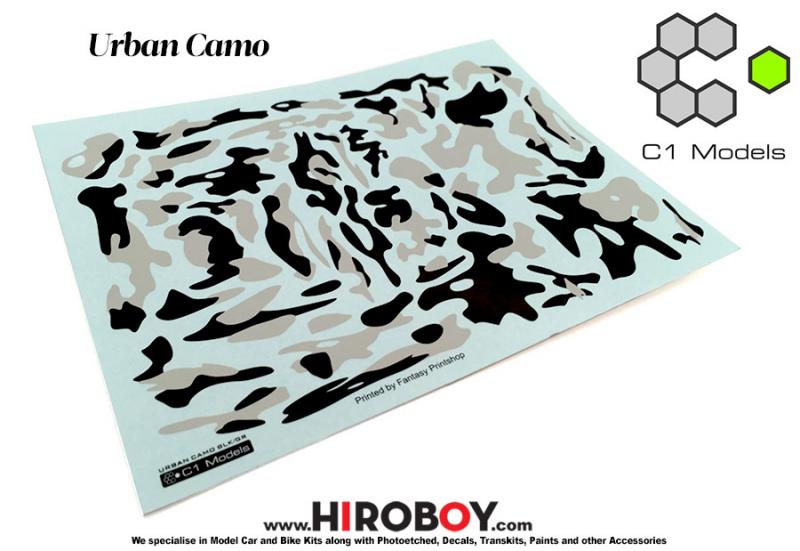 1:24 Urban Camo (Camouflage) Decals