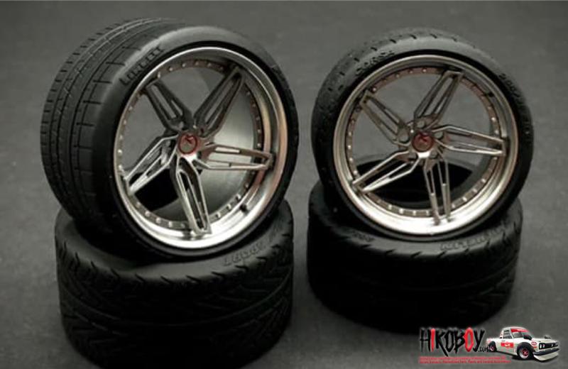 1:24 Vega Type Wheel Set