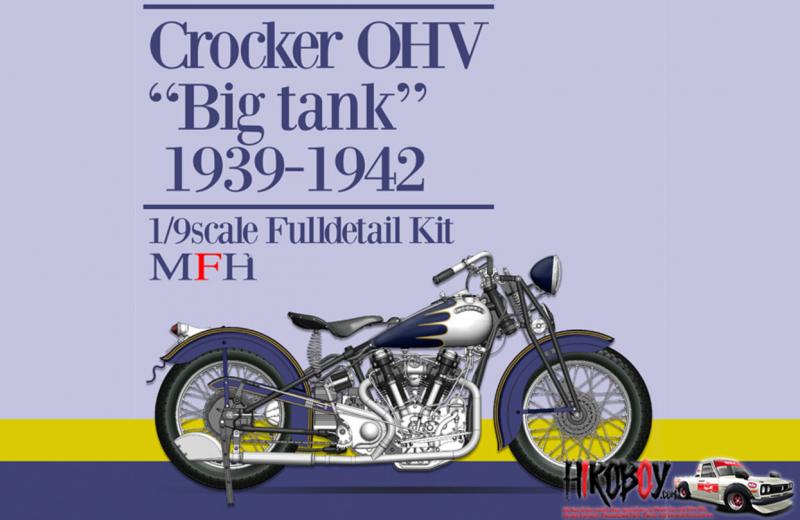 1:9 Crocker OHV 1939-1942 "Big Tank" Full Detail Multi Media Kit