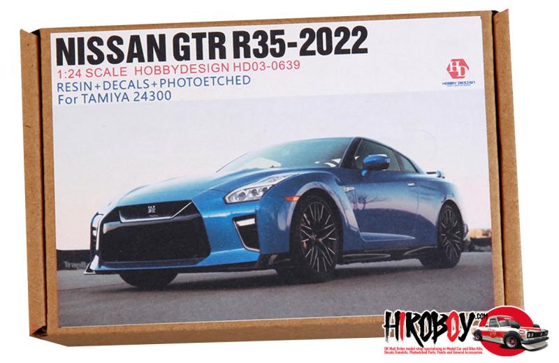 1: 24 Nissan R35 GT-R 2022 Facelift Transkit/Detail-up Set (Resin+PE+Decals+Metal Parts)