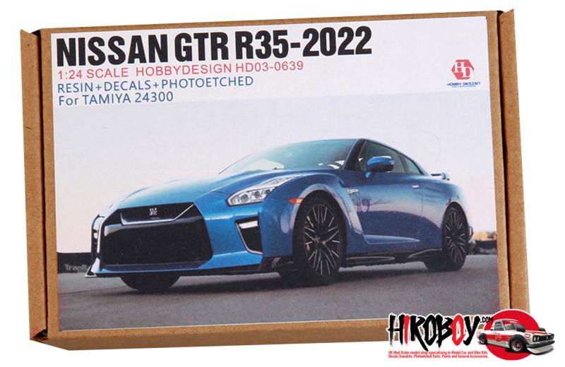 1: 24 Nissan R35 GT-R  2022 Facelift Transkit/Detail-up Set (Resin+PE+Decals+Metal Parts)