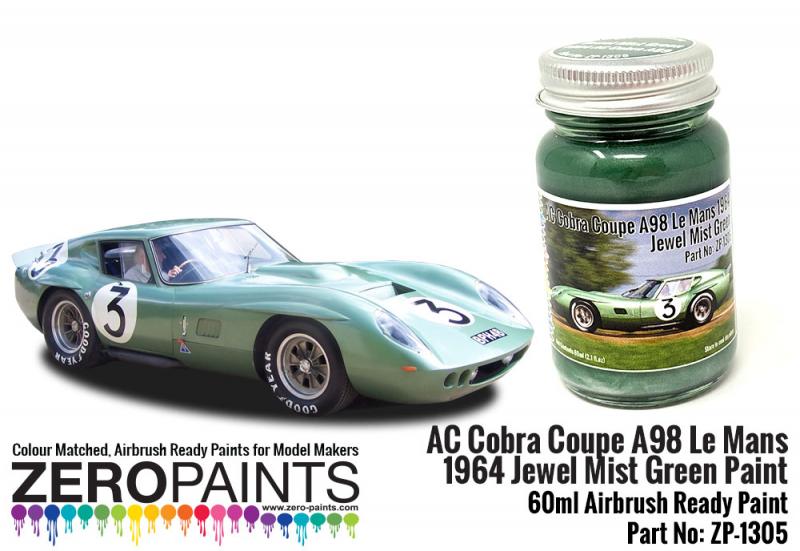 AC Cobra Coupe A98 Le Mans 1964 Jewel Mist Green Paint 60ml