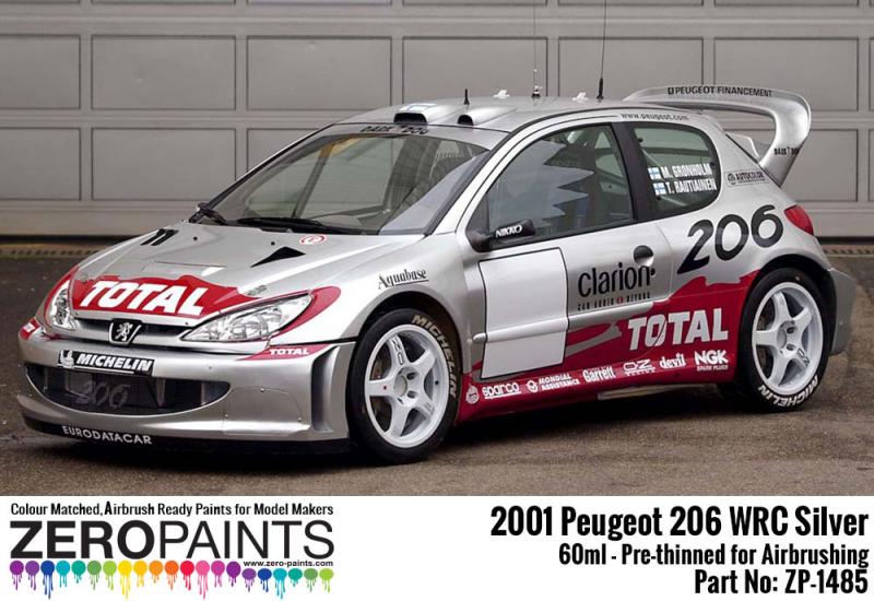 Peugeot 206 WRC 2001 'Platinum Silver' Paint 60ml