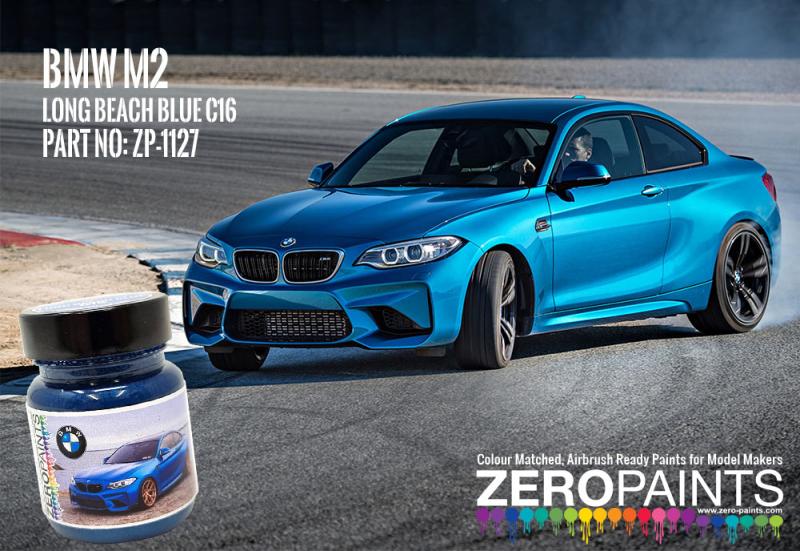 BMW M2 Long Beach Blue Paint 60ml ZP-1127 Zero Paints