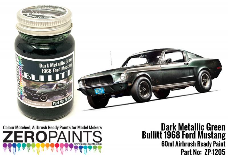 Bullit Mustang - Dark Metallic Green Paint 60ml