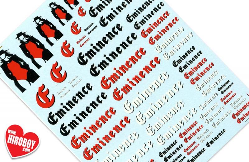 Eminence Sponsor Decals (Various Scales)