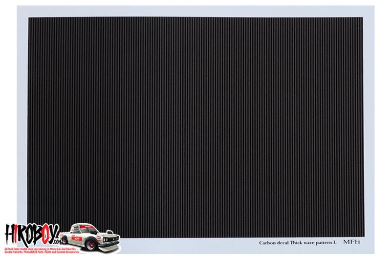 Carbon Decal Series [Carbon Thick Wave Pattern- L] - P1139