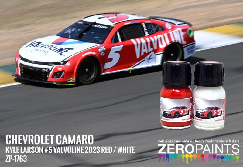 Chevrolet Camaro 2023 Kyle Larson Valvoline Red/White Paint Set 2x30ml