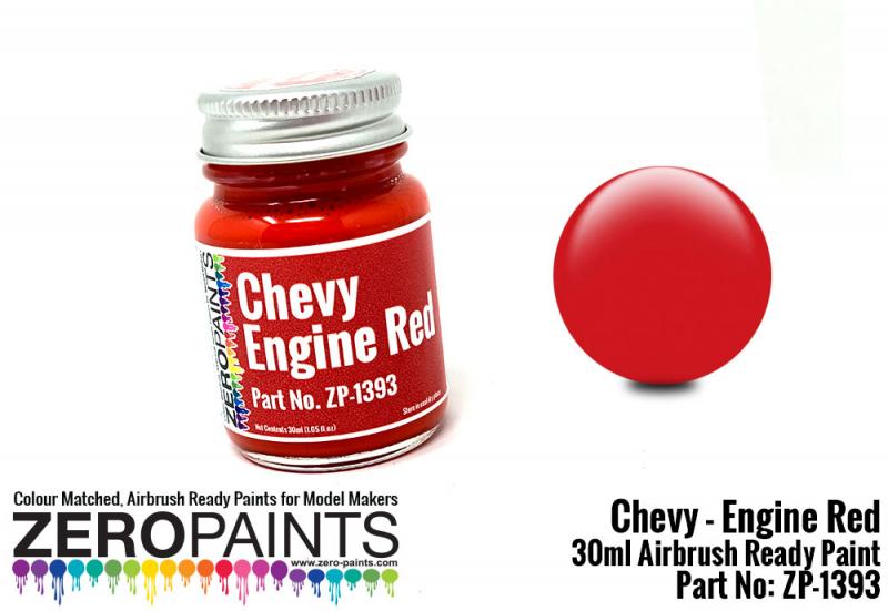 Chevy USA Red Engine Paint 30ml