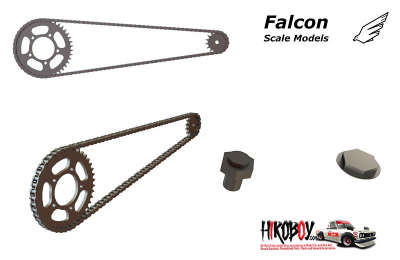 Falcon Scale Models - Suzuki GSX - R 750 (Hasegawa 21507, 21741) - Chain set