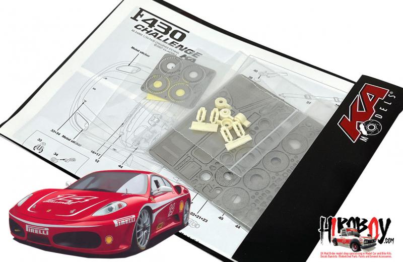 1:24 Ferrari F430 Challenge Photoetched Detail Up Set - Fujimi