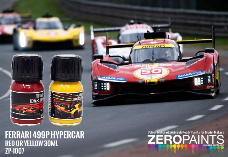 Ferrari 499P Lemans Hypercar Red or Yellow Paint 30ml