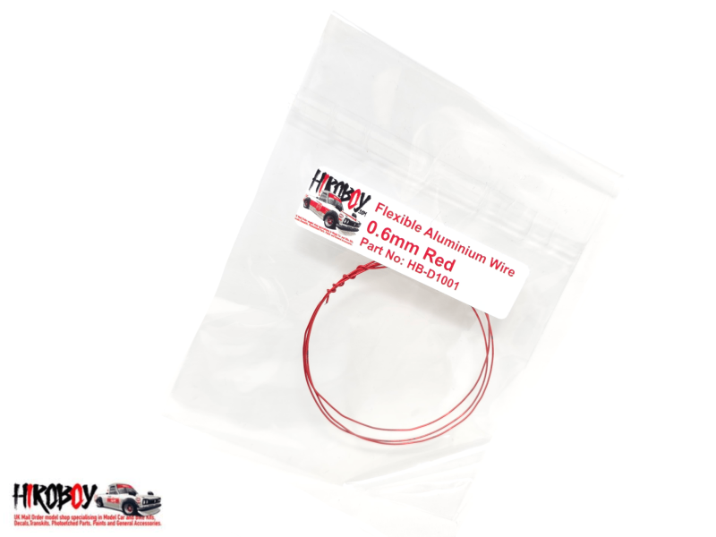Flexible Aluminium Wire 0.6mm - Red