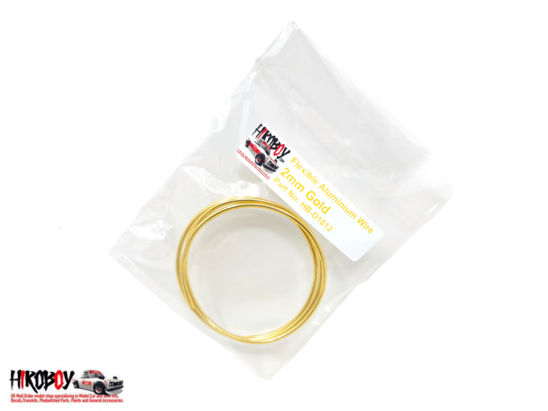 Flexible Aluminium Wire 2mm - Gold