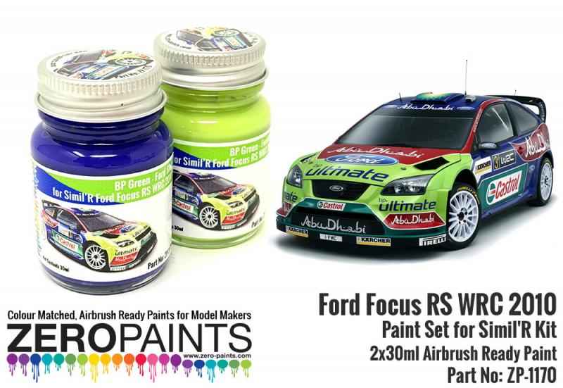 Ford Focus RS WRC 2010 Paint Set for Simil'R Kit 2x30ml
