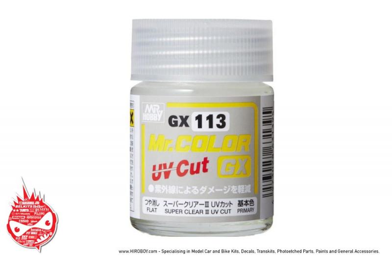 GX Super Clear III UV Cut Flat # GX113 18ml