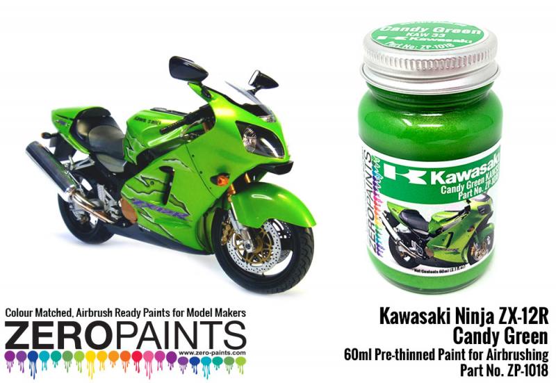 Kawasaki Ninja ZX-12R Candy Green KAW33 Paint 60ml