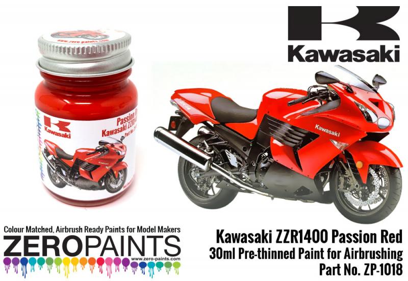 Kawasaki ZZR1400 Passion Red Paint 30ml