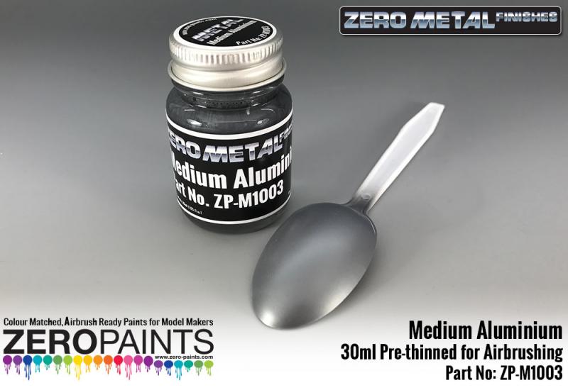 Medium Aluminium Paint - 30ml - Zero Metal Finishes