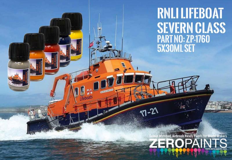 RNLI Lifeboat Severn Class Paint Set 5x30ml