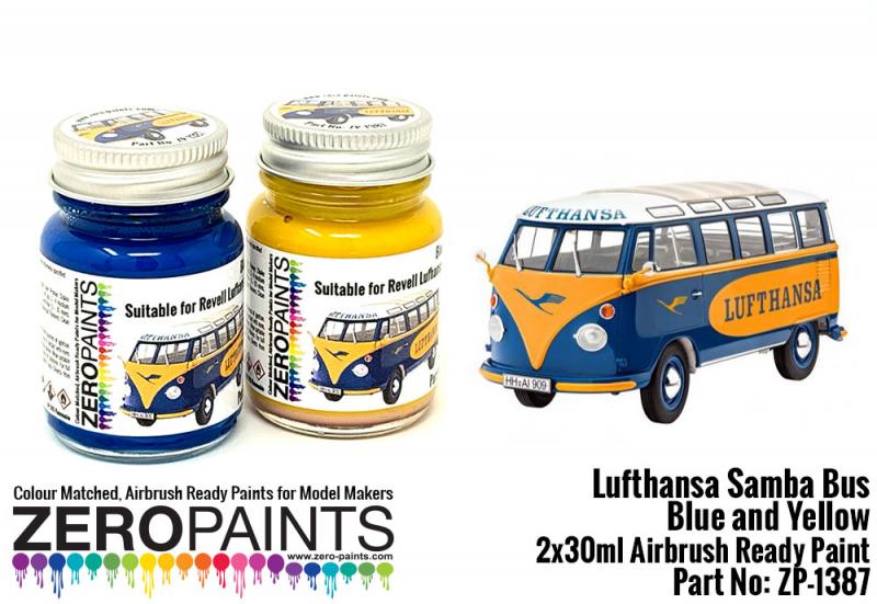 Lufthasa Samba Bus - Blue and Yellow Paint Set 2x30ml