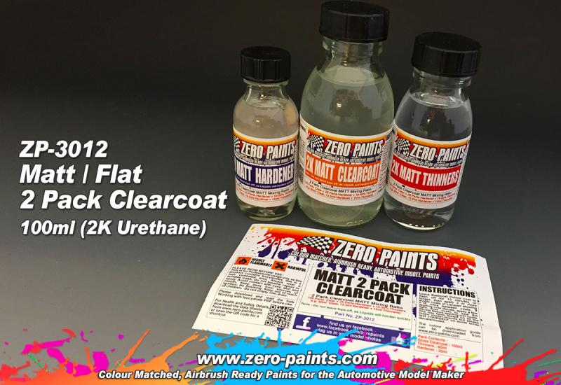 MATT/ FLAT 2 Pack Clearcoat 190ml (2K Urethane)