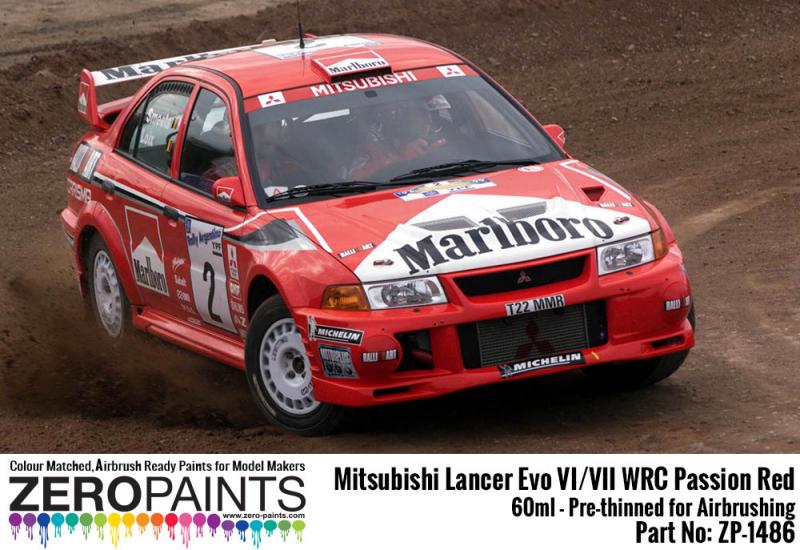 Mitsubishi Lancer Evo VI / VIII WRC Passion Red Paint 60ml