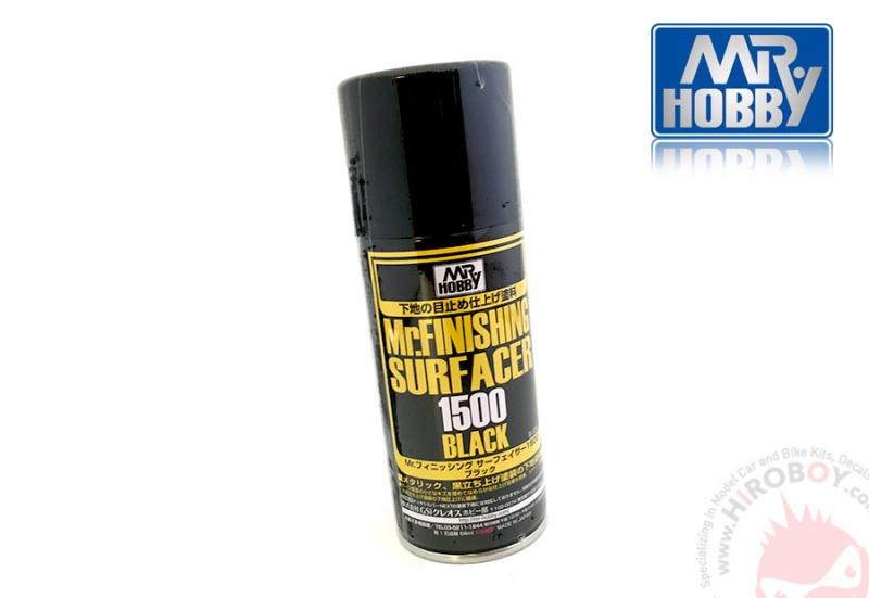 Mr Finishing Surfacer 1500 Black Spray (170ml)