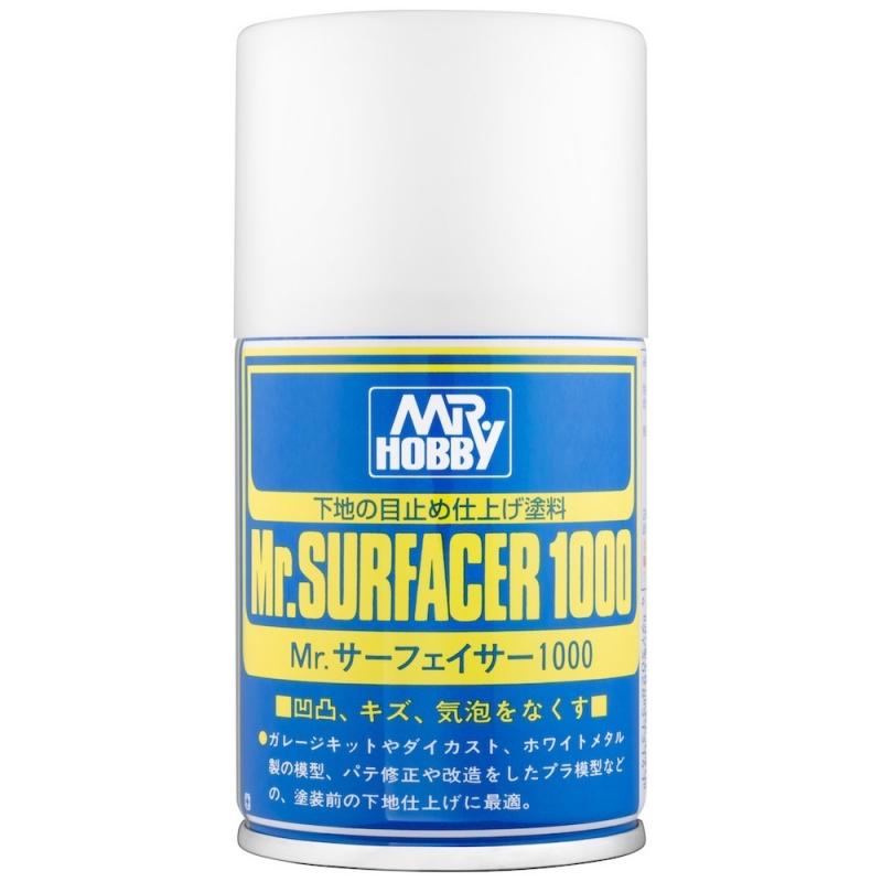 Mr Surfacer 1000 Grey Primer Spray (100ml)